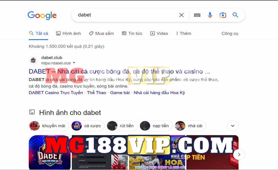 Top 10 nhà cái Dabet có mặt trên google tìm kiếm Việt Nam